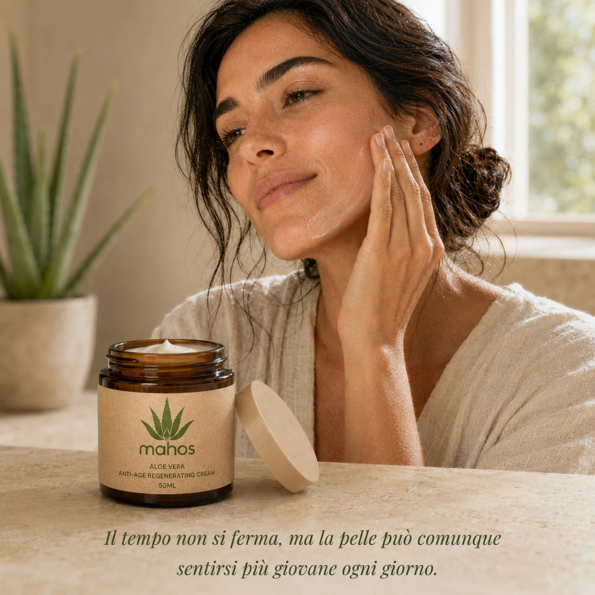 Routine MAHOS con crema anti-età rigenerante Aloe Vera 50 ml