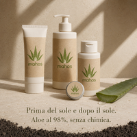 Rituale Sole MAHOS: crema solare SPF 30, gel doposole e balsamo labbra all'aloe vera